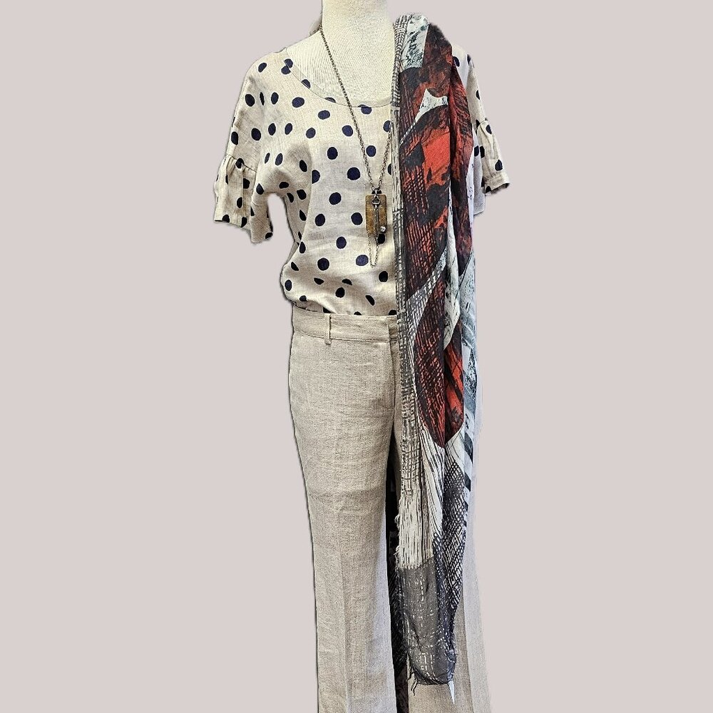 Allison Wonderland Polka Dot Short Sleeve Top - Picture 4 of 6